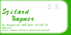 szilard wagner business card